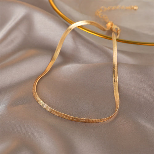 Ari Gold Skinny 2.5 mm Snake Chain Necklace - Gold Hill Luxe