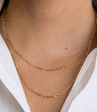 Load image into Gallery viewer, Paper Clip Link Chain Necklace - Gold Hill Luxe
