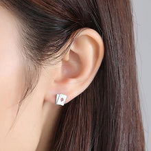 Load image into Gallery viewer, Lucky Ace Earrings make fun statement pieces and gifts.

